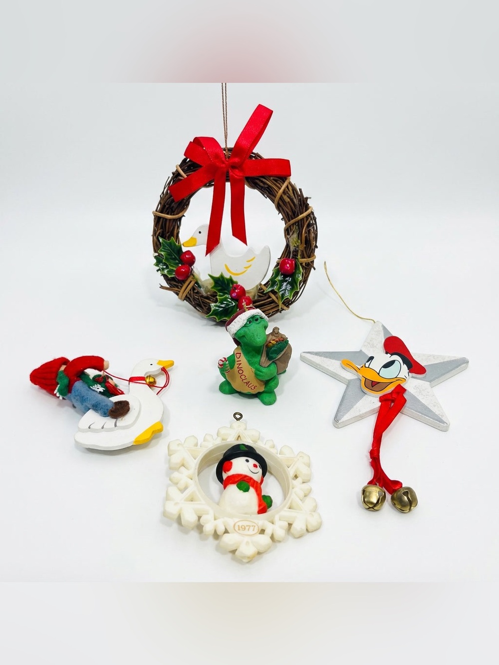 Vintage Christmas Ornaments Made In Taiwan 1977, 1987 & 1991